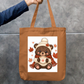 cute teddy bear with coffee mug Zipper Tote Bag by @cute_pixel_016