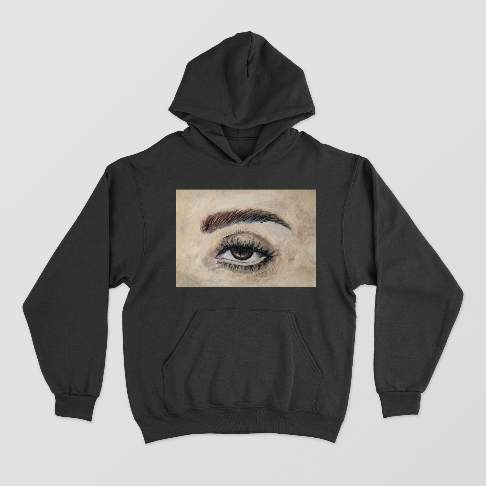 Realistic eye art Unisex Hoodie by @canvasstories2025