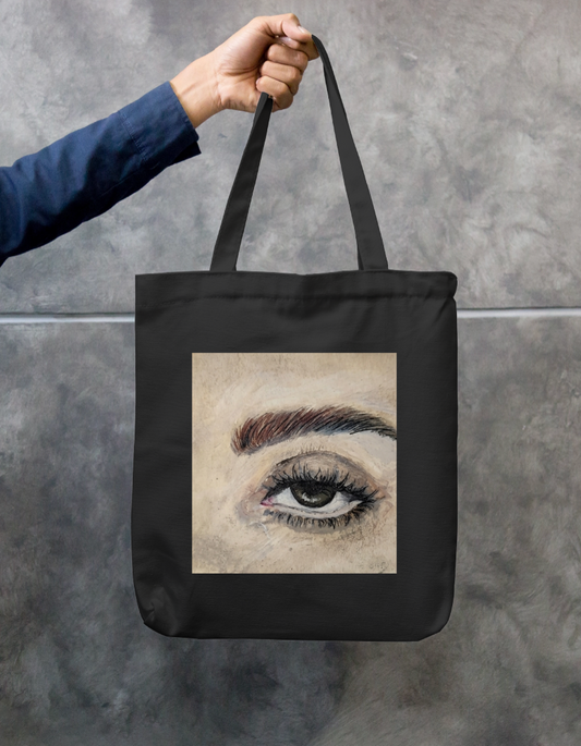Realistic eye art Zipper Tote Bag by @canvasstories2025