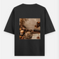 coffee for journal lovers Oversized T-shirt (Back print) by @cute_pixel_016