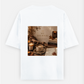 coffee for journal lovers Oversized T-shirt (Back print) by @cute_pixel_016
