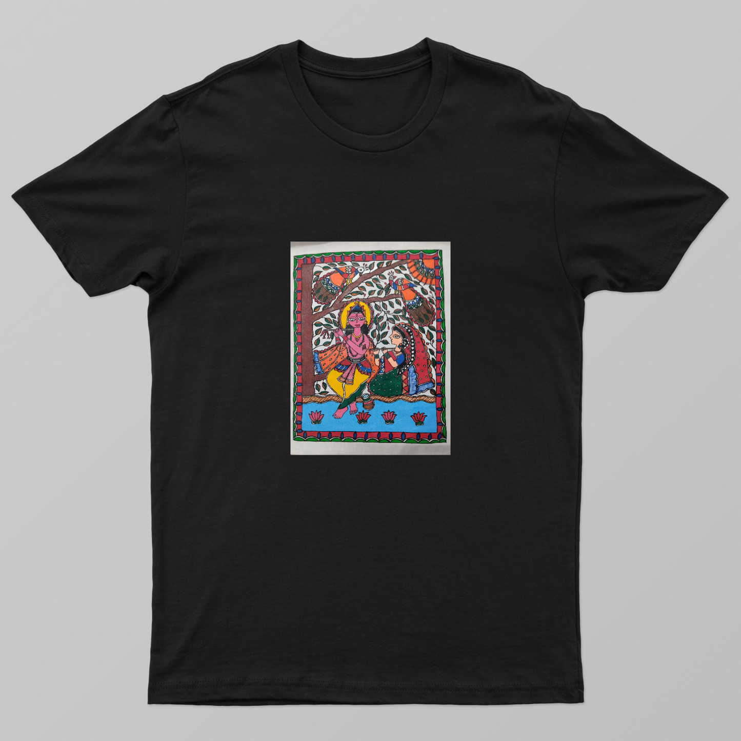 Radha+krishna spiritual Unisex T-shirt by Antara Verma