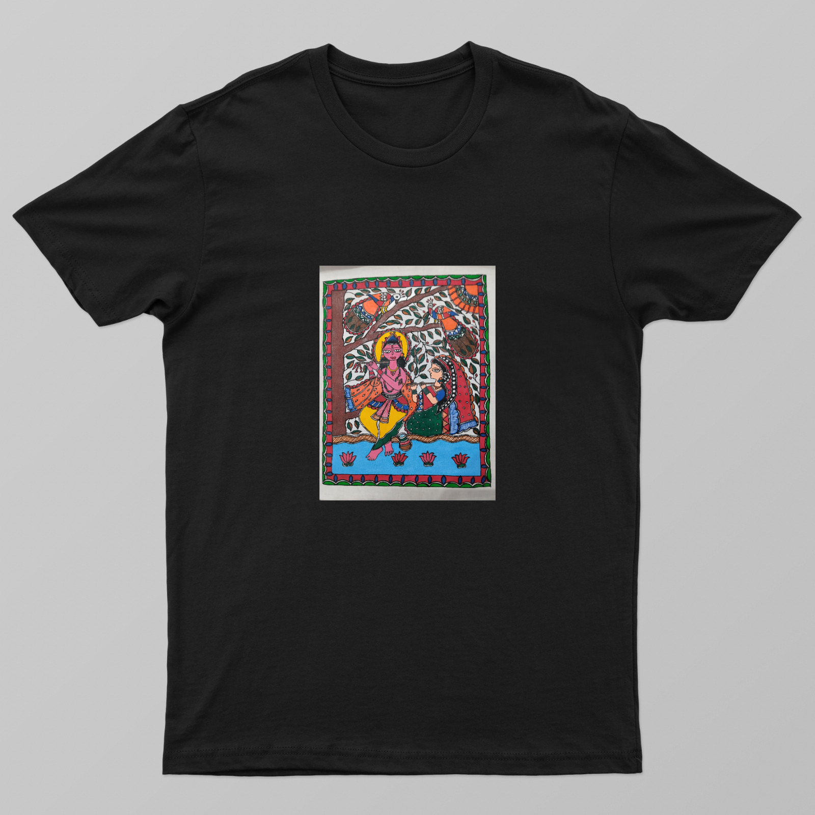 Radha+krishna spiritual Unisex T-shirt by Antara Verma