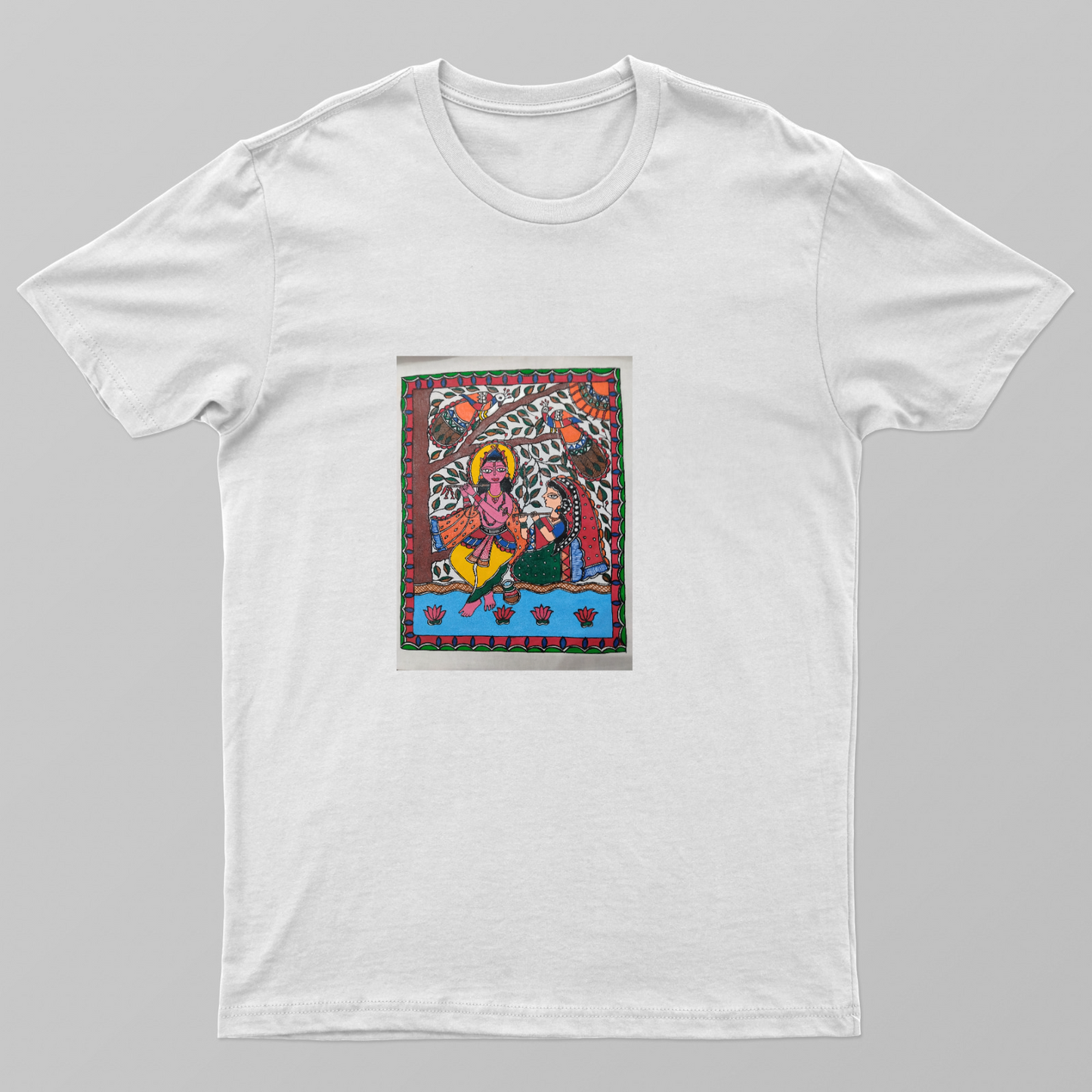 Radha+krishna spiritual Unisex T-shirt by Antara Verma