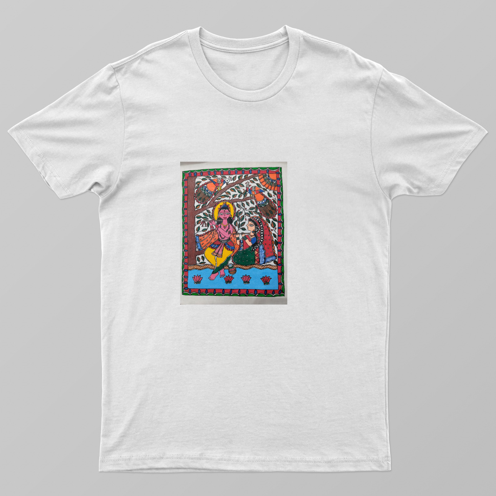 Radha+krishna spiritual Unisex T-shirt by Antara Verma