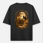 The midnight scholar Oversized T-shirt (Back print) by @cute_pixel_016