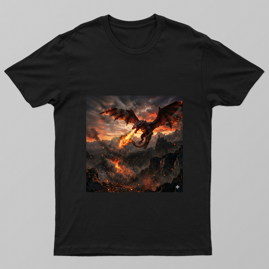 Dragon fire Unisex T-shirt by Irine Abraham