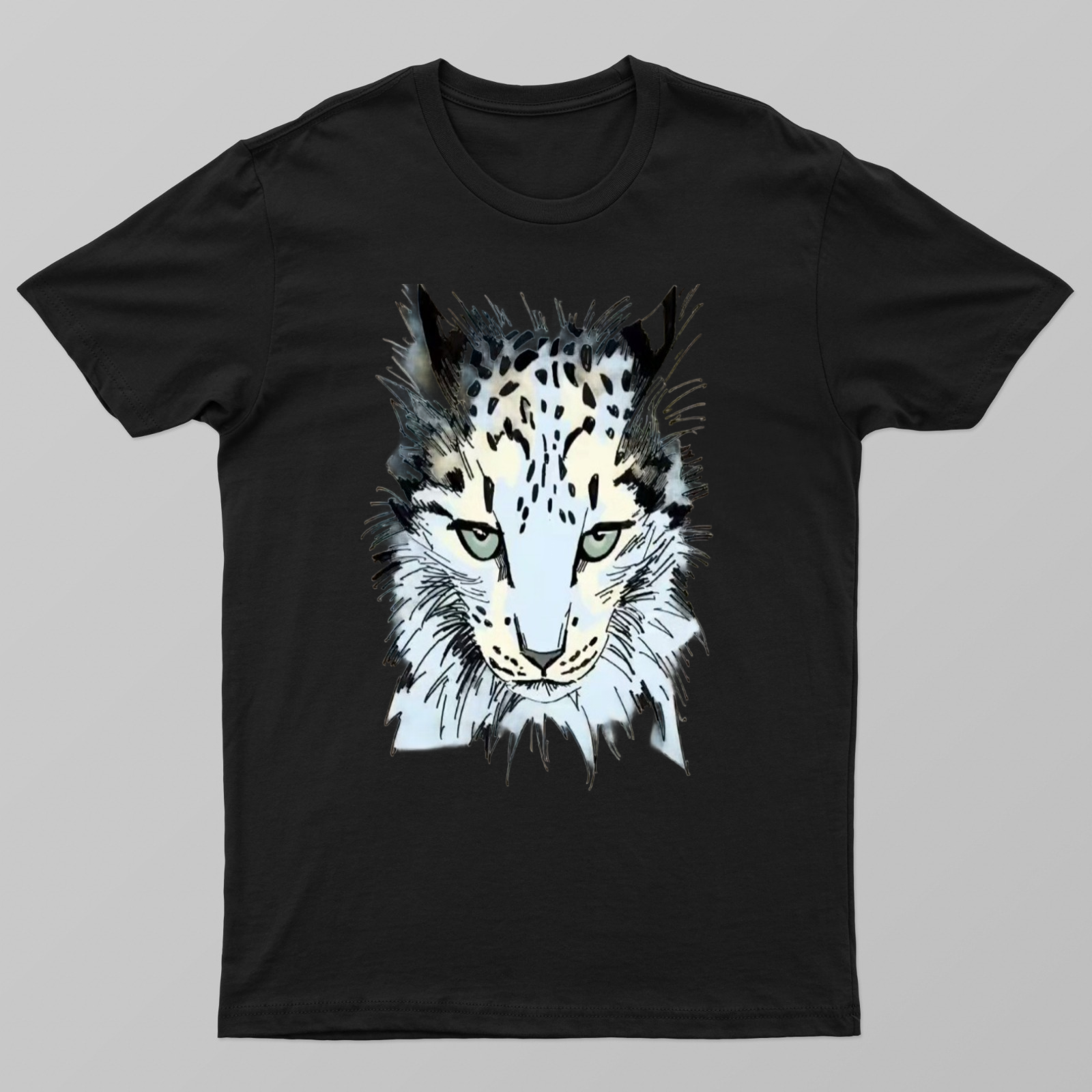 Cool cat printed tshirt Unisex T-shirt by Mithisar Daimary 