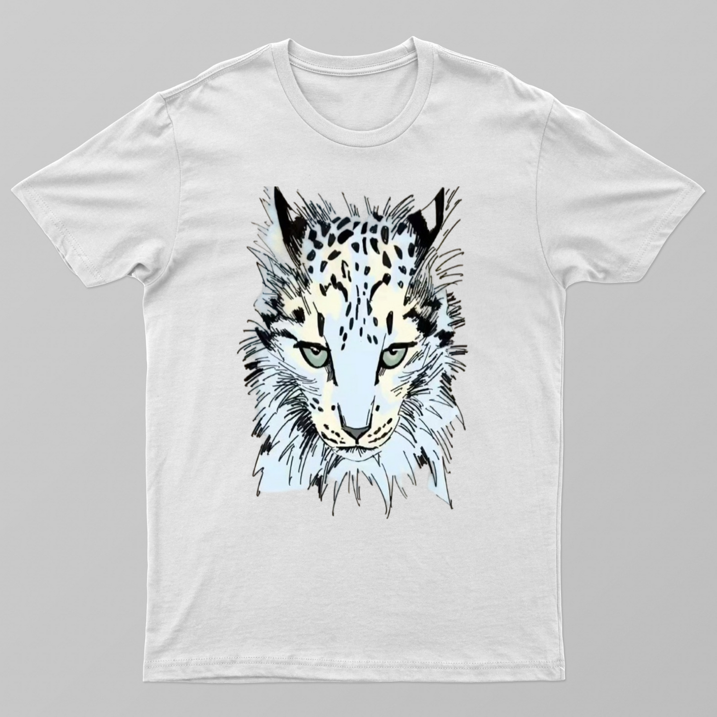 Cool cat printed tshirt Unisex T-shirt by Mithisar Daimary 