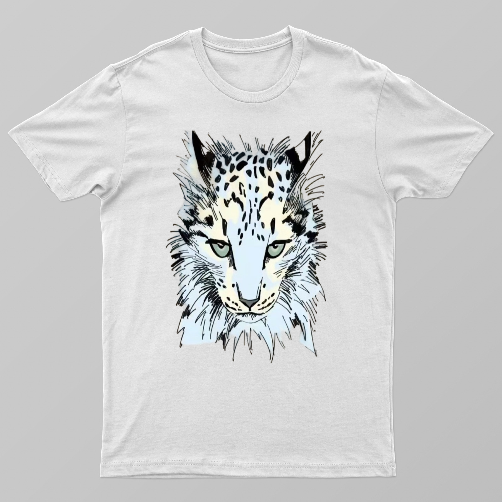 Cool cat printed tshirt Unisex T-shirt by Mithisar Daimary 