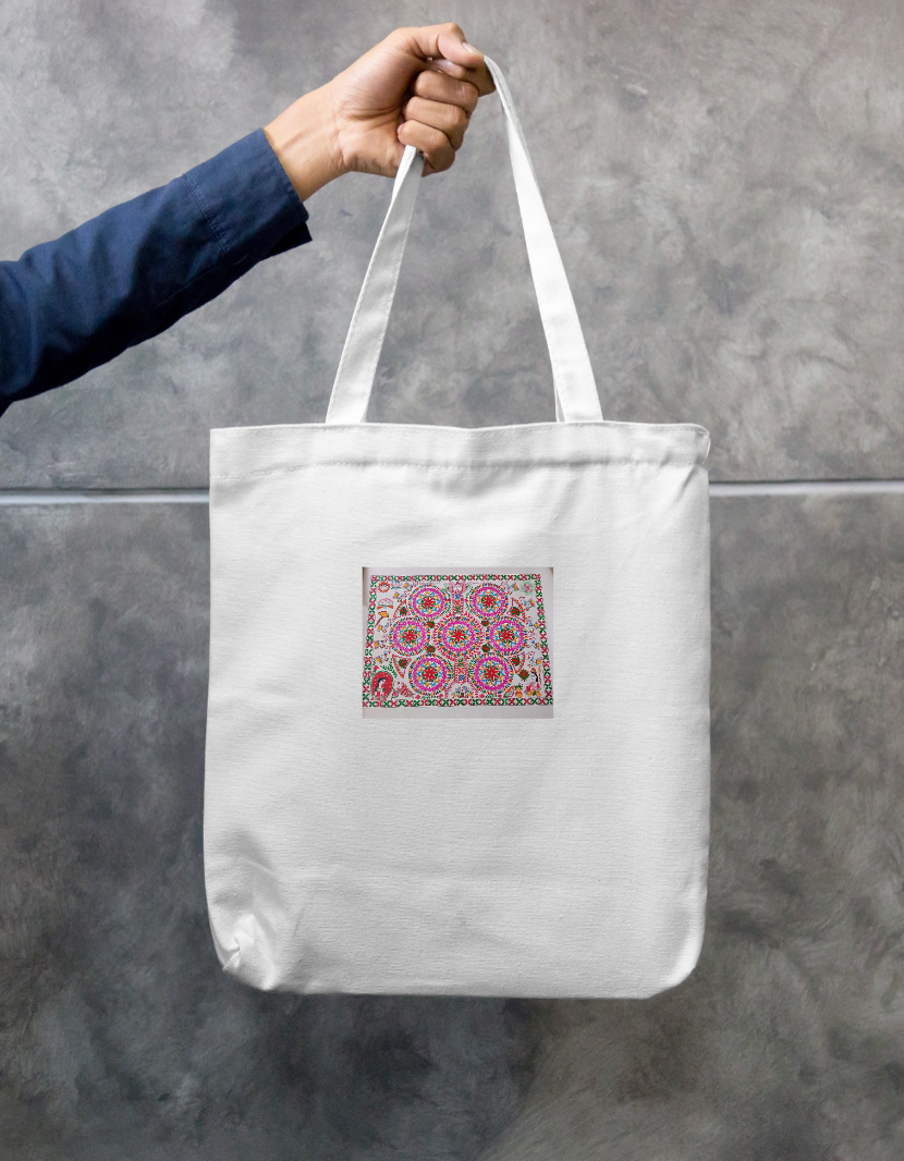 Kohbar style Zipper Tote Bag by Antara Verma