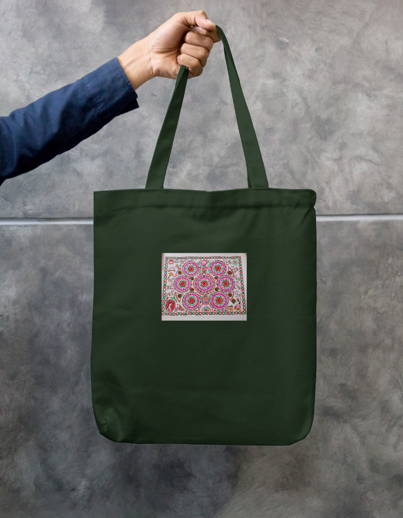 Kohbar style Zipper Tote Bag by Antara Verma