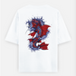 Whale Oversized T-shirt (Back print) by Tripti