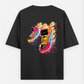 Multicolor Shoes Oversized T-shirt (Back print) by Tripti