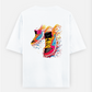 Multicolor Shoes Oversized T-shirt (Back print) by Tripti