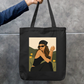 Girl in Black Zipper Tote Bag by Tripti