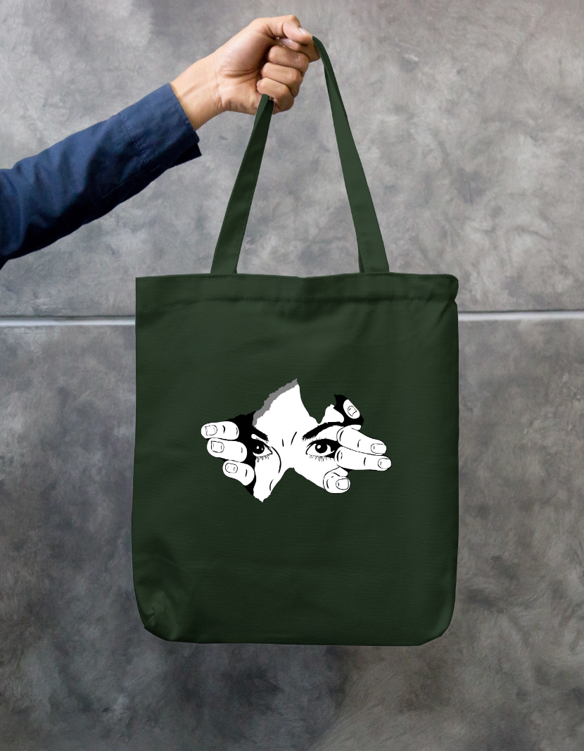 Spy Zipper Tote Bag by Tripti