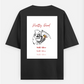 Living life Oversized T-shirt (Back print) by Lisha Priya Sequeira