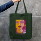 Unique Zipper Tote Bag by @miralynadoraartworks