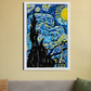 Inspired by famous starry night painting 20"x30" Canvas Poster by @my_artz_06