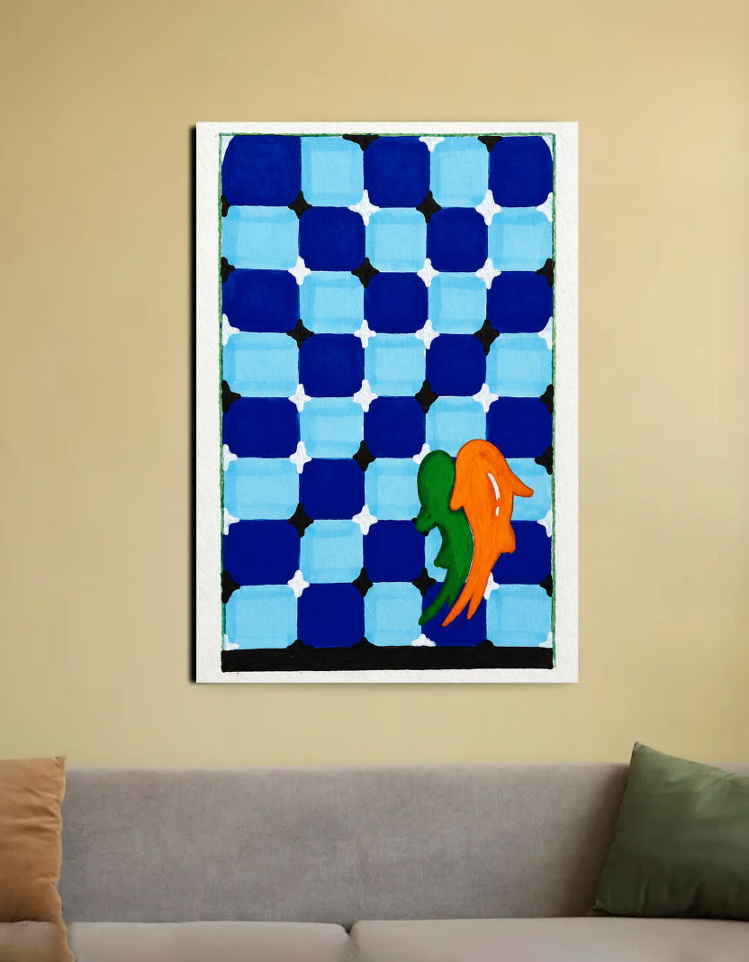 Hand painted illustration 20"x30" Canvas Poster by @my_artz_06