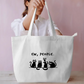Kitty Everyday Large Tote Bag by @astravore_designs