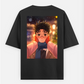 Dandadan Black T-Shirt for Couples Oversized T-shirt (Back print) by @orugame.xxq