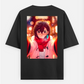 Dandadan Black T-Shirts for Couple Oversized T-shirt (Back print) by @orugame.xxq