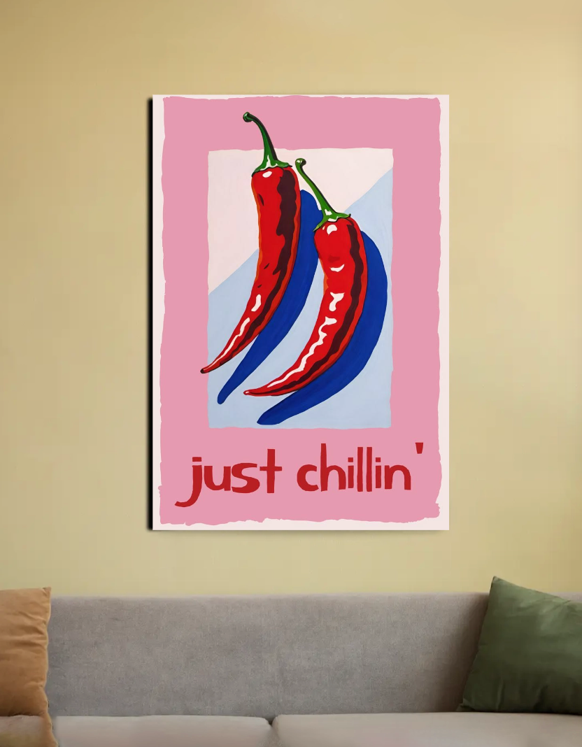 Just chilling 20"x30" Canvas Poster by Rinza 