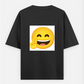 Minimal monsoon design Oversized T-shirt (Back print) by Rinza 