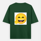 Minimal monsoon design Oversized T-shirt (Back print) by Rinza 