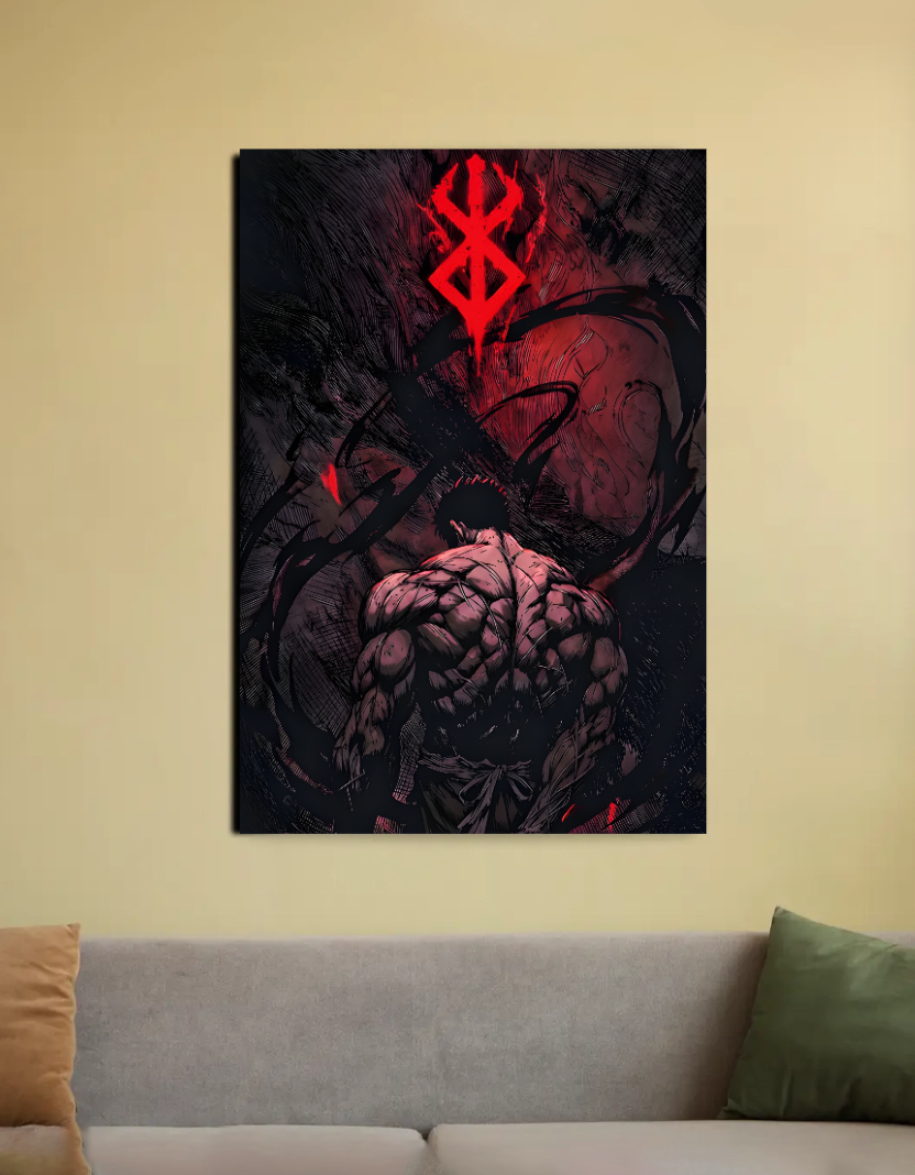 BERSERK GUTS POSTER 20"x30" Canvas Poster by @orugame.xxq