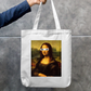 Monalisa Zipper Tote Bag by @astravore_designs