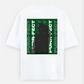 Black cat Oversized T-shirt (Back print) by Lisha Priya Sequeira