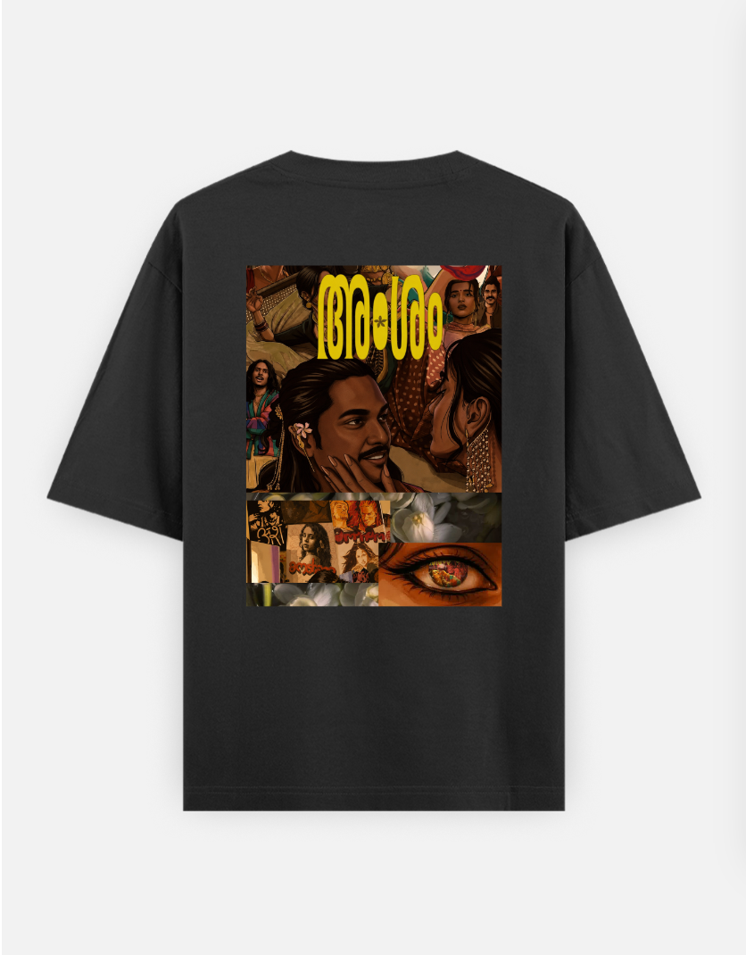 Amsham Oversized T-shirt (Back print) by @astravore_designs