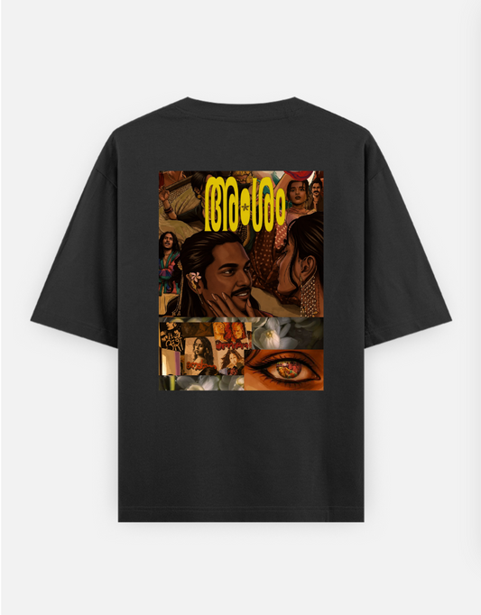 Amsham Oversized T-shirt (Back print) by @astravore_designs