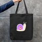 Cute snail Zipper Tote Bag by @astravore_designs
