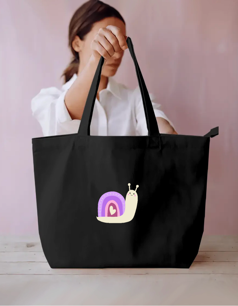 Cute snail Everyday Large Tote Bag by @astravore_designs
