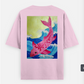 The Koi Oversized T-shirt (Back print) by @ev_raju