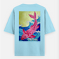 The Koi Oversized T-shirt (Back print) by @ev_raju