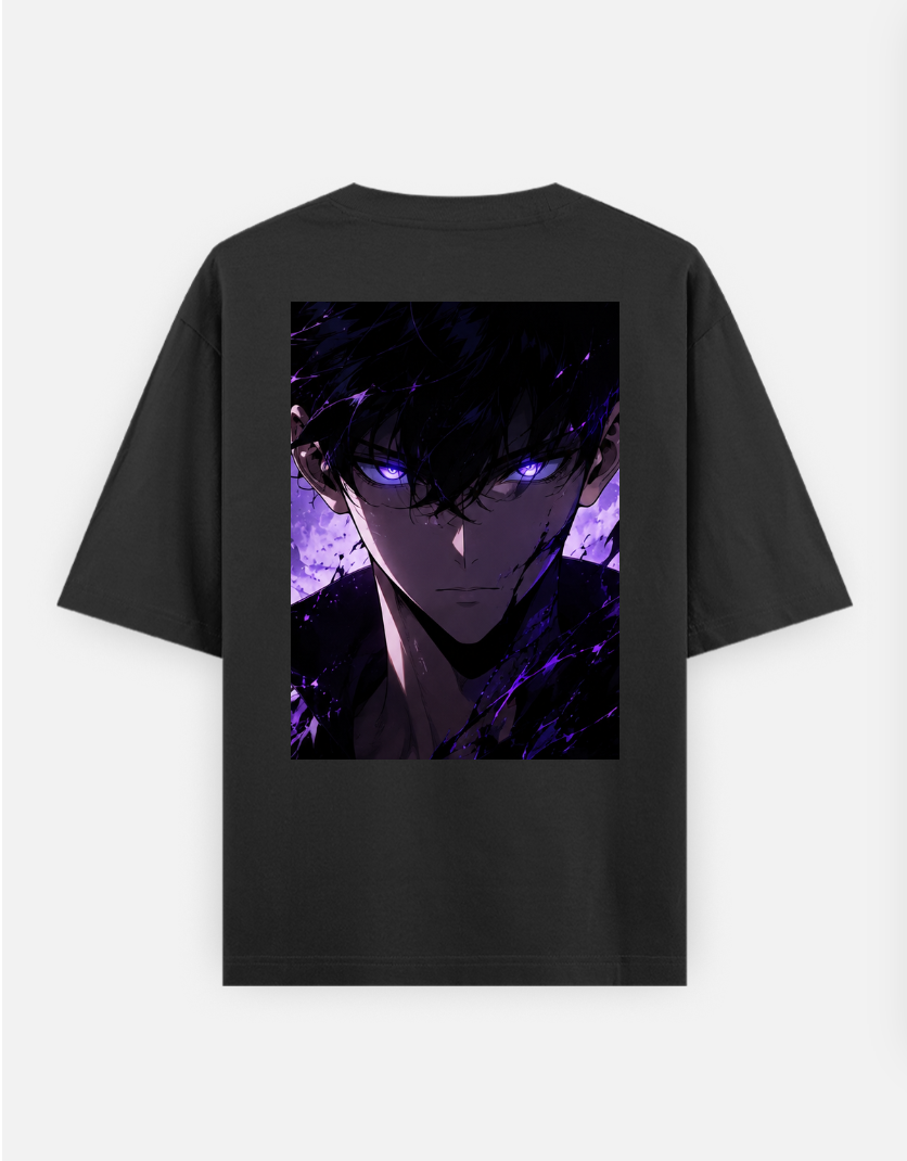 ARISE-Shadow monarch Edition Oversized T-shirt (Back print) by @xenp_ho