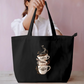 Coffee Art Tote Bag Everyday Large Tote Bag by @rd_digital_store