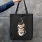 Coffee Art Tote Bag Zipper Tote Bag by @rd_digital_store