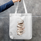 Coffee Art Tote Bag Zipper Tote Bag by @rd_digital_store