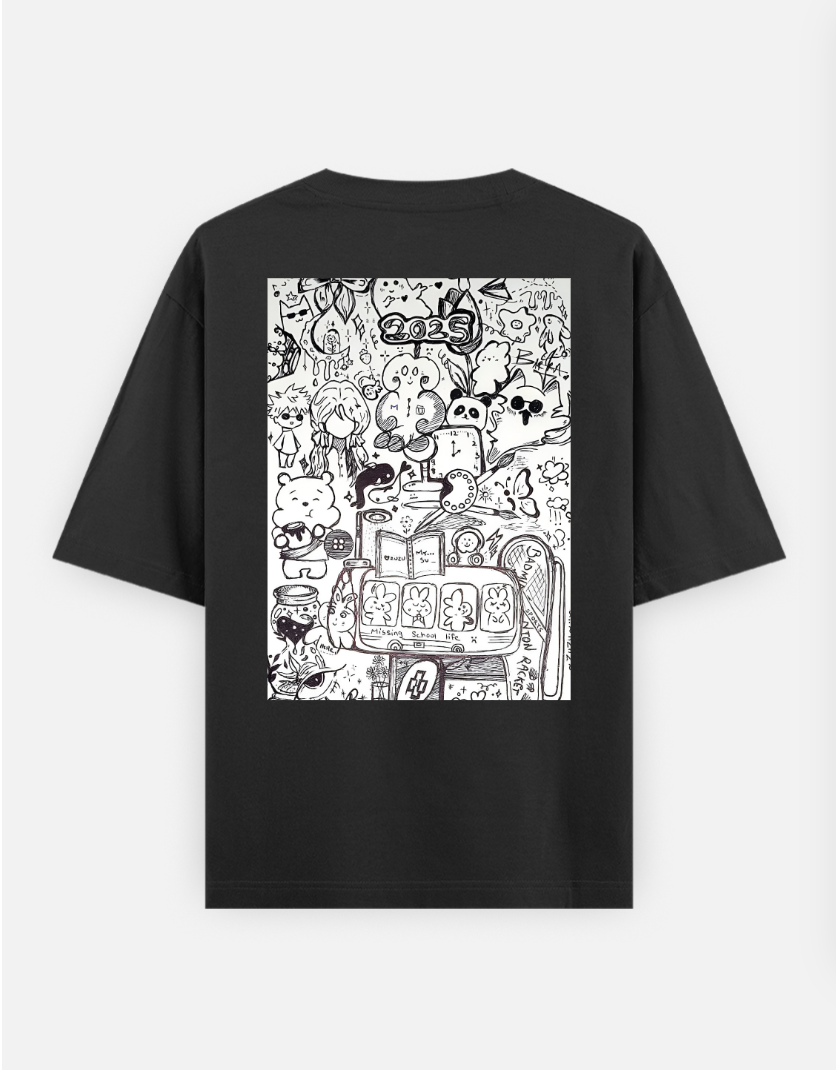 Doodle art 🎨 Oversized T-shirt (Back print) by @my_artz_06
