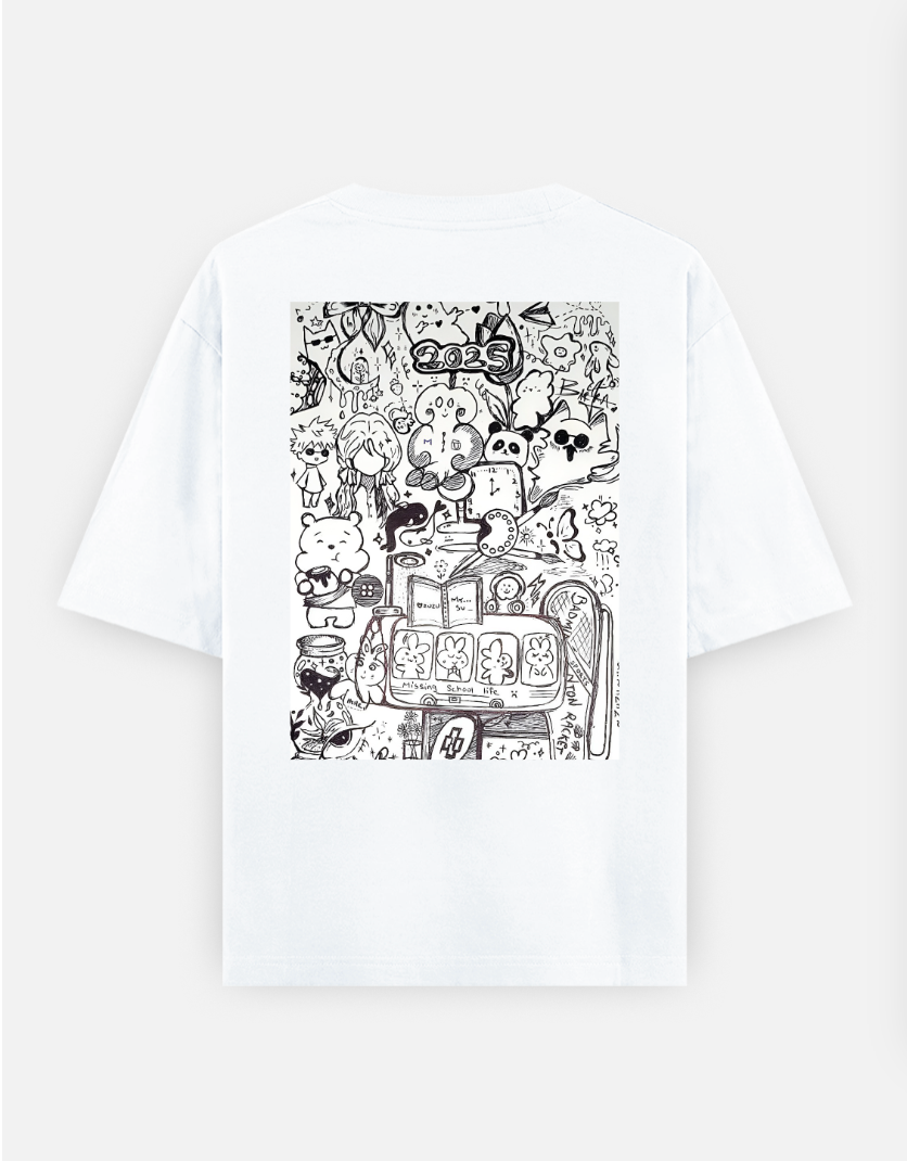 Doodle art 🎨 Oversized T-shirt (Back print) by @my_artz_06
