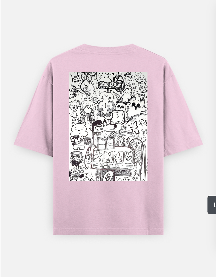 Doodle art 🎨 Oversized T-shirt (Back print) by @my_artz_06