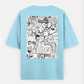 Doodle art 🎨 Oversized T-shirt (Back print) by @my_artz_06