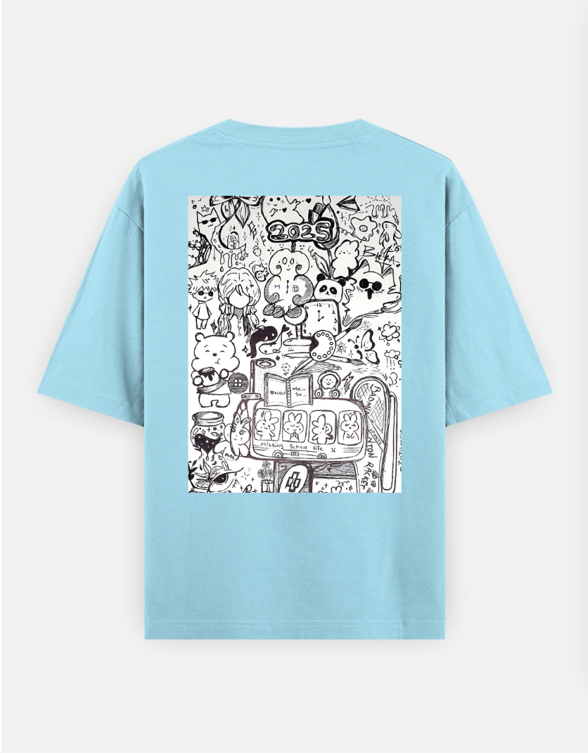 Doodle art 🎨 Oversized T-shirt (Back print) by @my_artz_06