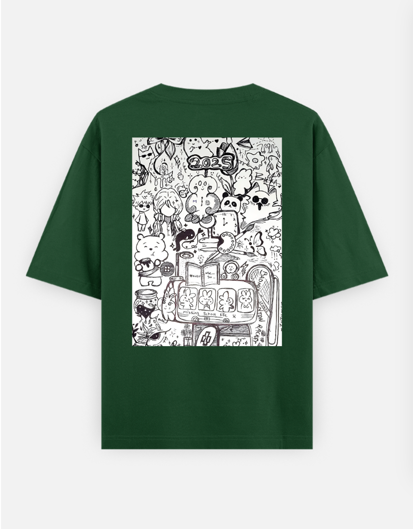 Doodle art 🎨 Oversized T-shirt (Back print) by @my_artz_06
